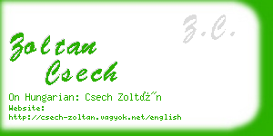 zoltan csech business card